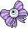 Bow with an eyeball on it