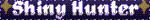 Blinkie with text: Shiny Hunter